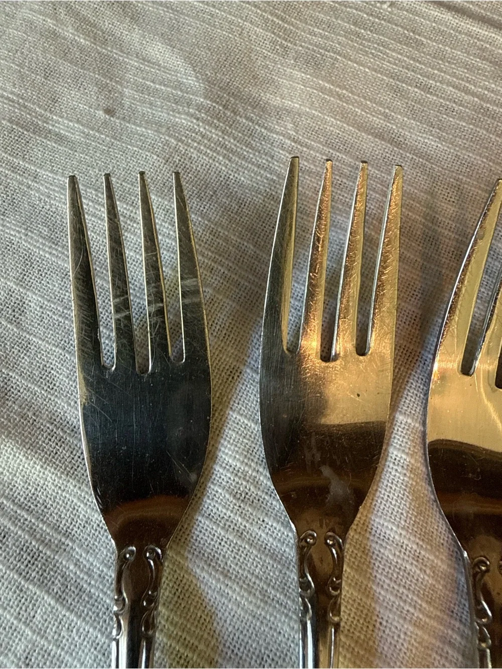 Vtg Oneida Northland Stainless Steel Salad Forks 6.25” - Set of 6 - READ